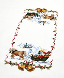 Broderikit Dug Slædetur - 140x300 cm - Permin