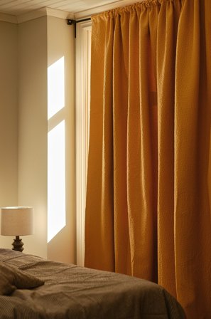 Jotex - Blendingsgardin - 1 Lengde - Ekstra Bred Honninggul - NOCTIS - Kjøp Multifunksjonsgardiner hos Jotex