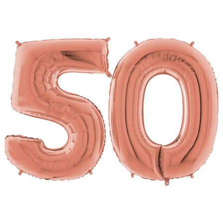 Numeroilmapallo 50 Ruusukulta