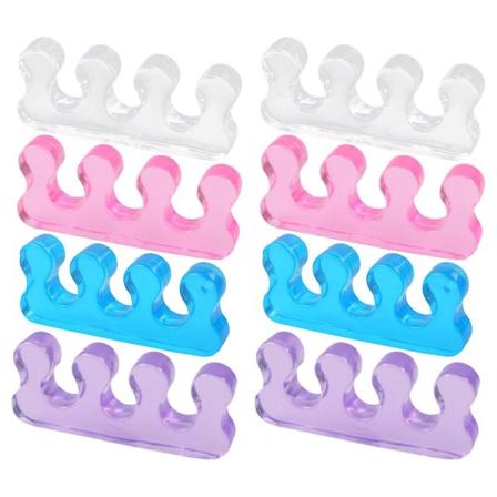 8 stk Profesjonelle tåseparatorer Neglekunst tåseparatorer Manikyr tåseparatorer Neglekunstverktøy