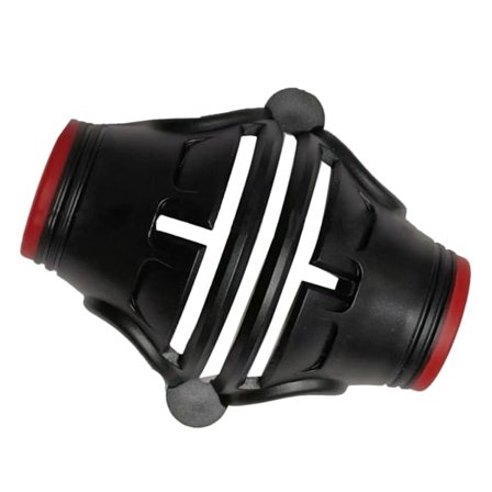 Golfboldmarkør, højpræcisions golfboldmarkør 360 grader 180 graders Birdie Liner Tegneværktøj til golfspillere Sort rød