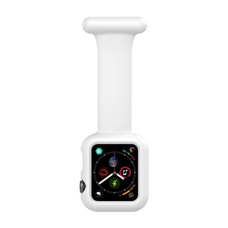 Apple Watch (45mm) silikoninen ranneke - Valkoinen