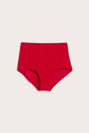 Kappahl | Bikinialaosa, jossa korkea vyötärö | Punainen