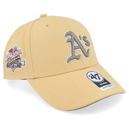 47 Brand - MLB Beige adjustable Cap - Oakland Athletics Sure Shot Snapback Mvp Light Tan Adjustable @ Hatstore