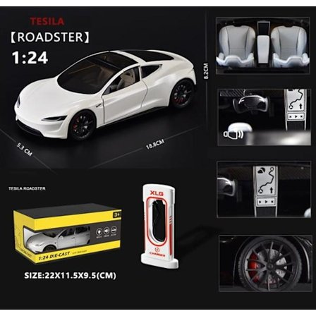 1:24 Tesla Model 3 Model Y Model S Model X Legering Die Cast Bilmodell Lyd Og Lys Barnas Leke Samleobjekter Bursdagsgave
