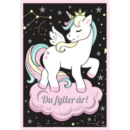 Fødselsdagskort Unicorn - Tinka