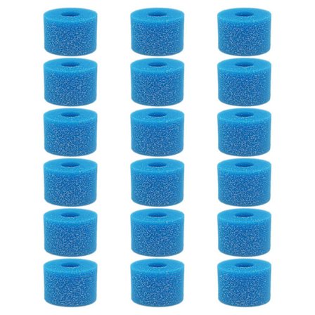 18 Pakning til Intex Pure Spa Genanvendelige Vaskbare Skumfilterpatroner S1