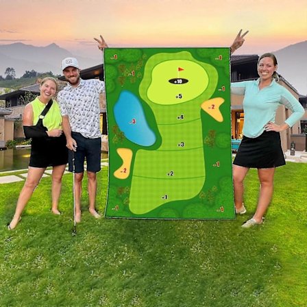 The Casual Golf Game Set, Golf Hitting Mats, Practice Mats Indoor Outdoor Games For Adults And Family Stick Chip Game Golf Set Kids 120*180CM