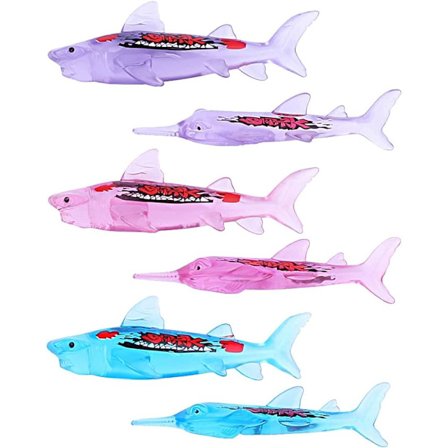 Klart hajpoolleksaker, dykande torpedospelset, 6-pack