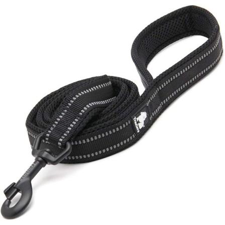 hundkoppel valpkoppel, vadderat husdjurskoppel, cirka 3,6 fot i l Black