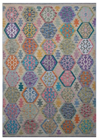 Kilim Afgan Old Style Dywan 172X253 Wełna