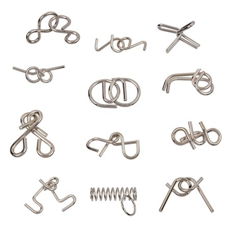 Metalpuslespil - Puslespil - Tankespil / Hjernegymnastik Sølv_krukke