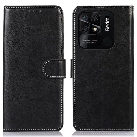 Til Xiaomi Redmi 10C Crazy Horse Texture Telefontaske