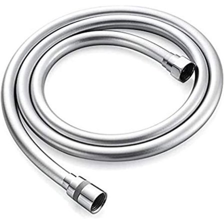 Anti-kink håndbruserslange, 2,5 M bruseslange, gummi, hvid, Am