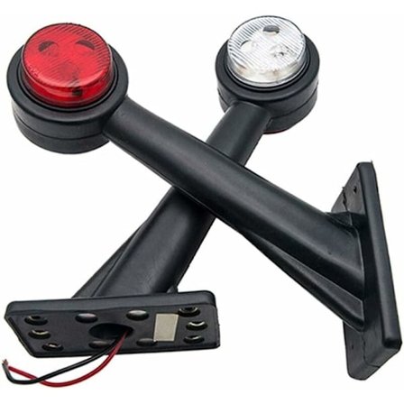 Led Släpvagnslampor, Röd Led Sidomarkering Med Smd Led-teknik Mycket Starkare Än Vanliga Leds, Enkel Installation För Alla Fordon Med 12V System,