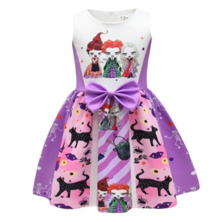 Barne Hocus Pocus Winifred Sanderson Cosplay Kjole Halloween B_yu