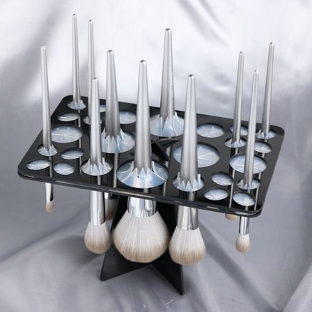 Makeupbørste Tørrestativ, Børste Tørre, Sammenklappelig 28 Slots Ac