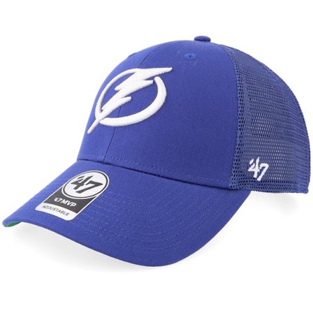 47 Brand - NHL Blau Trucker Cap - Tampa Bay Lightning Branson Mvp Royal Trucker @ Hatstore