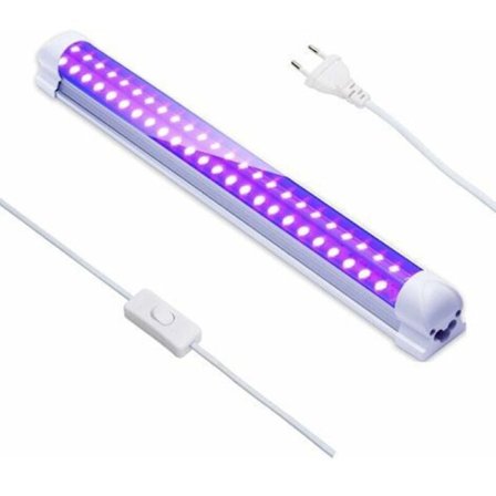 10W LED-lysrör svart ljus, 48 lysdioder UV-ljusramp, DJ-discoljus, svart ljus för Halloween julfest kroppsmålning smink fluorescerande