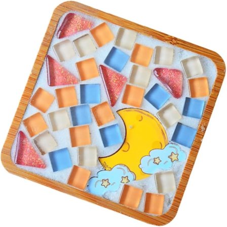 DIY Mosaiikkialusetin Sarja Neliö Käsityötarvikkeet Setit Pojille ja Tytöille Aikuisille