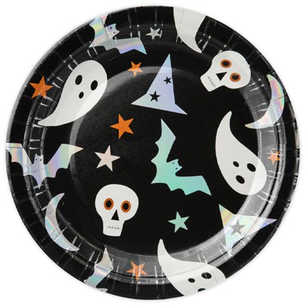 Halloweenkummitus Paperilautanen 6-pack