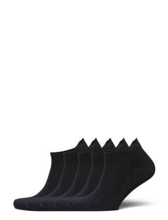 ZEBDIA Unisex 5-Pack Running Socks - Black - 39-42