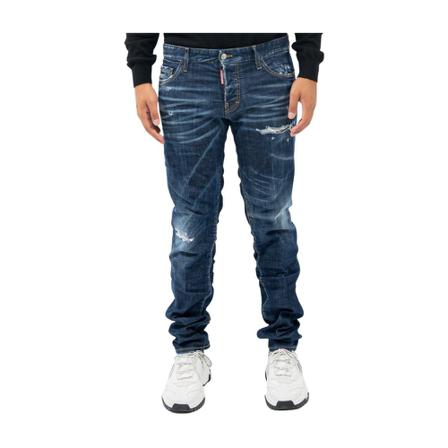 Dsquared2, Slim Jeans Blauw, Heren, Maat:L