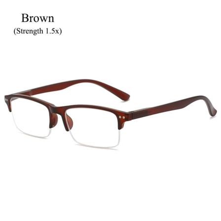 Anti-blått lys lesebriller Blå lys blokkerer datamaskin Brown Strength 1.5x-Strength 1.5x