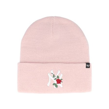 47 Brand - MLB Rosa cuff Beanie - New York Yankees Thorn Cuff Pink Knit @ Hatstore