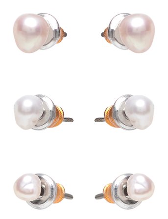 Pilgrim | Edil Freshwater Pearl Earrings 3-In-1 Set | ONE SIZE