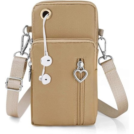 Liten mobilväska för damer, Oxfordtyg Messenger Bag Sportarmband med justerbar axelrem, Crossbody-väska Löparväska 7'' Telefonarmband (w