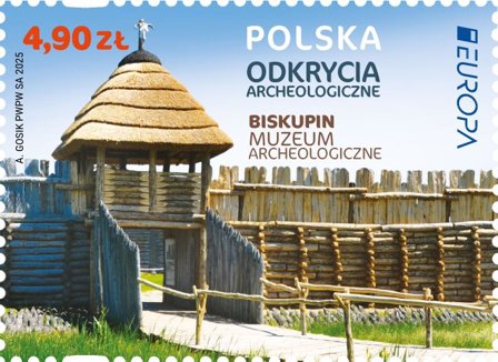 Polen - EUROPA 2025 Nationale arkæologiske opda gelser - Postfrisk frimærke