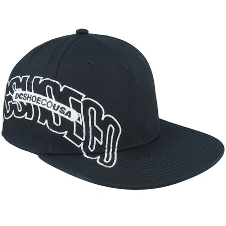 DC - Zwart snapback Cap - Kids Dc Omega Cap Black Snapback @ Hatstore