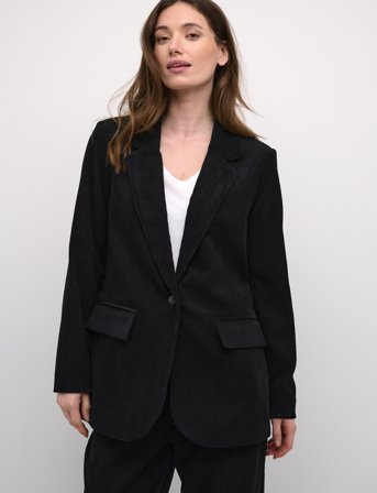 Cream Crcory Long Sleeve Blazer - Black - 36