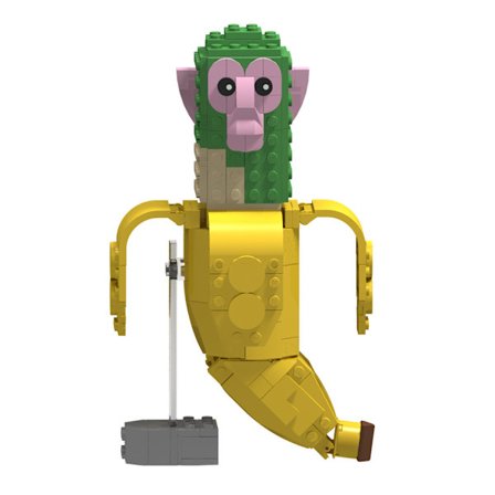 Jul Banan Schimpans Byggklossar Shanhaijing Konstiga Julklapps Ornament Byggklossar Montering