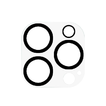 iPhone 14 Pro arc edge kameralinsebeskytter af hærdet glas - Sort Black