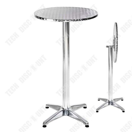 Rund Barbord - TD - 60x60 cm - Aluminium - Halkfri - 75 kg belastning