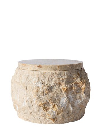 Muubs Jar W. Lid Batu - Cream - 13X11CM