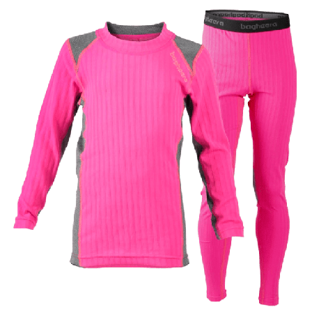 Bagheera Hp Layer 1 Set Jr Långkalsonger & underställ Dam Rosa 146/152