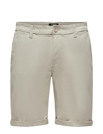 Onspeter Life Regular 0013 Shorts Noos Bottoms Shorts Chinos Shorts Cream ONLY & SONS