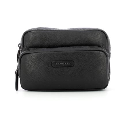 Piquadro, Shoulder strap with modus special pocket Zwart, Heren, Maat:ONE Size