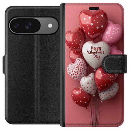 Yhteensopiva Lompakkokotelo Google Google Pixel 9 Ystävänpäivän ilmapallot