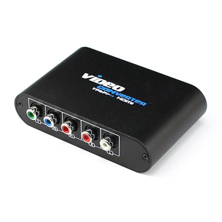YPbPr HDMI-muunnin - Komponenttivideon HDMI-sovittimeen, 1080P Skaalain alumiinikotelolla