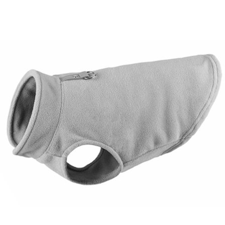 Varm pullover fleece hundjacka med O-ring koppel, vinter liten hundtröja kappa, kallt väder hundkläder-xl