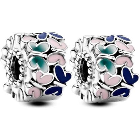 Stopper Clips Berlocker Metall med Kubisk Zirkonia för Kvinnor Halsband Present Clips Berlocker med Kubisk Zirkonia