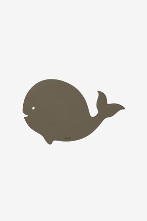 MiLLE W NORDISK DESIGN - Pöytäalusmat lasten valas - Harmaa - Lasten astiastot & lisätarvikkeet - - Homeroom