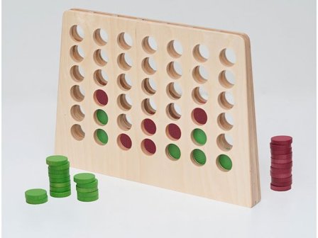 MARTALL Brädspel, fyra i rad, 42 brickor, 2 spelare, 390 x 280 mm - Lyreco - Skola och förskola - Lekmaterial - Sällskapsspel