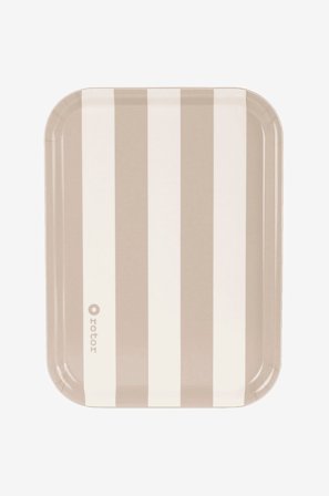 Rotor design - Serveringsbricka Stripes - Beige - Brickor - Från Homeroom