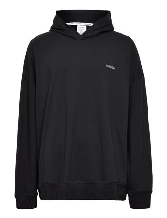 L/S Hoodie Underwear Night & Loungewear Pyjama Tops Svart Calvin Klein