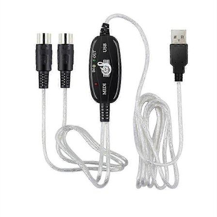 180 X2cm USB-adaptrar Midi-gränssnitt USB Midi-kabel Midi-adapterkabel Midi-keyboard Midi USB-kabel Piano